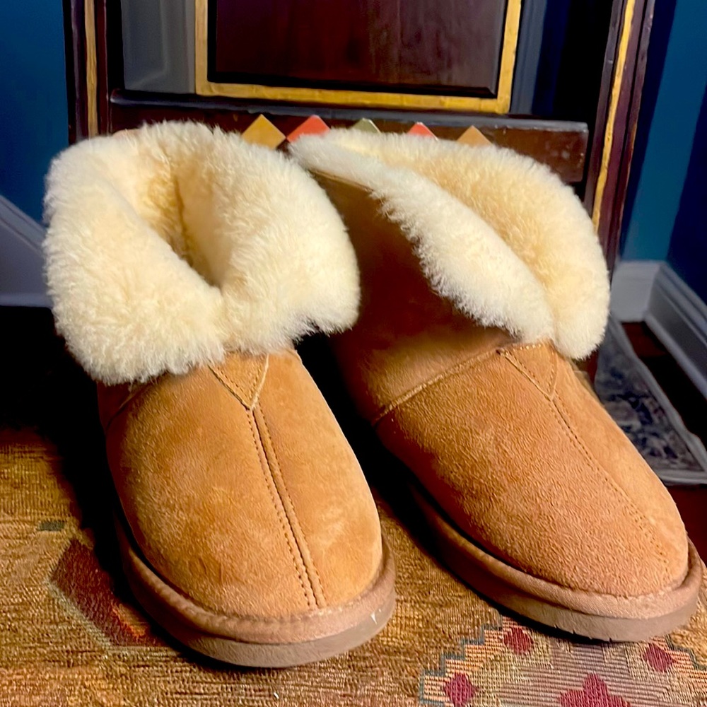 womens natural reflections memory foam slippers size 8